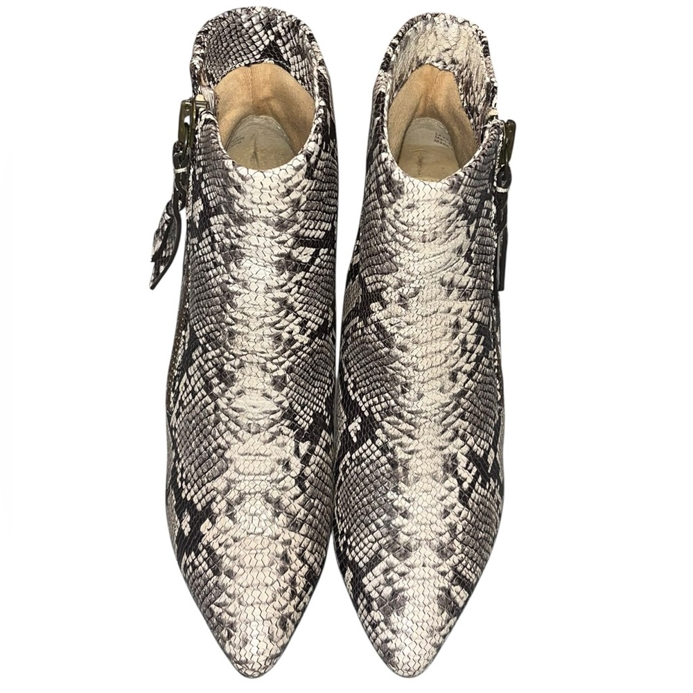 Splendid Neva Python Chunky Heeled Booties - Size… - image 3